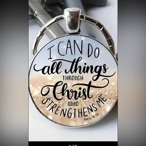 Inspirational Keychain with Quote